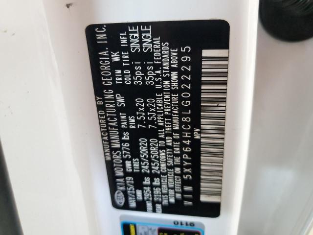 2020 KIA TELLURIDE 5XYP64HC8LG022295