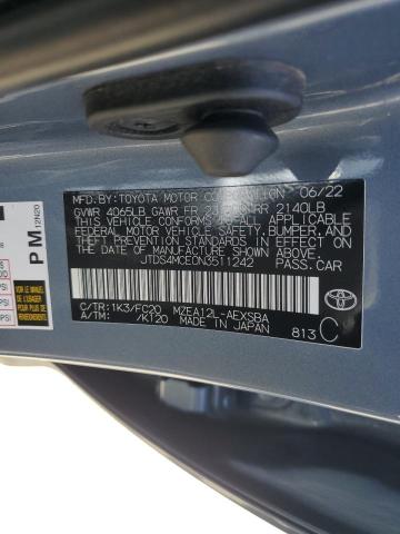 2022 TOYOTA COROLLA SE JTDS4MCE0N3511242