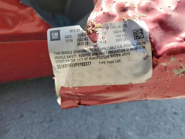 2015 CHEVROLET CAMARO LT 2G1FD1E32F9182377