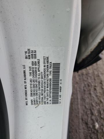 2017 HONDA RIDGELINE 5FPYK2F63HB004388