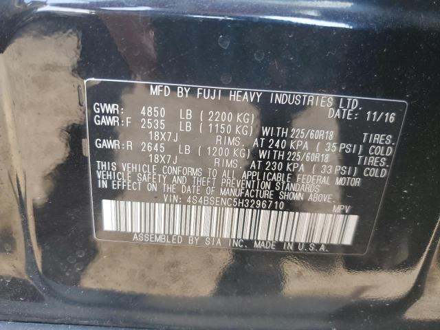 2017 SUBARU OUTBACK 3. 4S4BSENC5H3296710