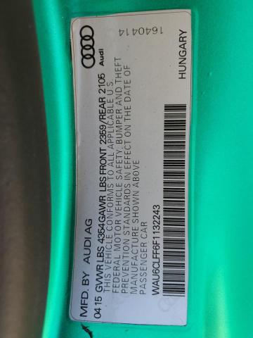 2015 AUDI A3 PREMIUM WAU6CLFF6F1132243