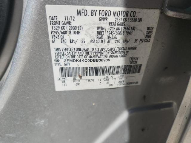 2013 FORD EDGE LIMIT - 2FMDK4KC0DBB30936