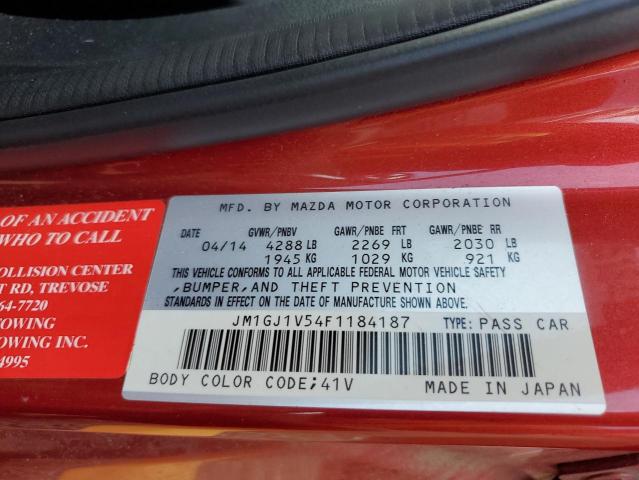 2015 MAZDA 6 TOURING JM1GJ1V54F1184187