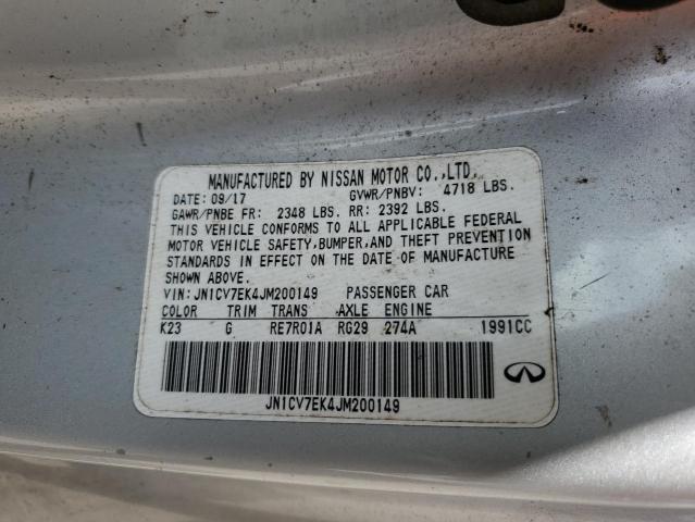 2018 INFINITI Q60 PURE JN1CV7EK4JM200149