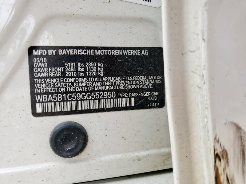 2016 BMW 535 I WBA5B1C59GG552950