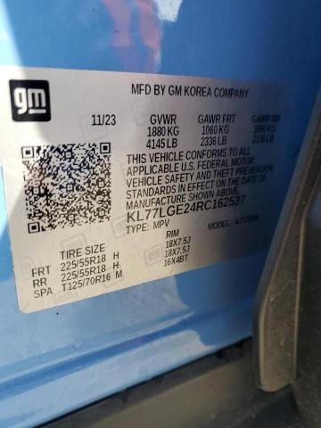 2024 CHEVROLET TRAX 1RS KL77LGE24RC162537