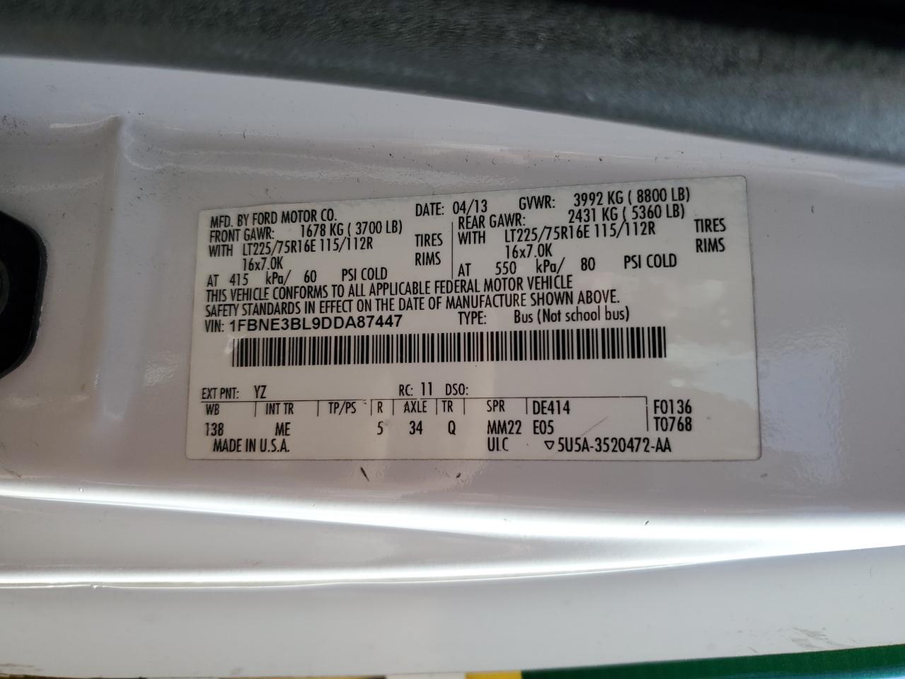 FORD ECONOLINE E350 SUPER DUTY WAGON