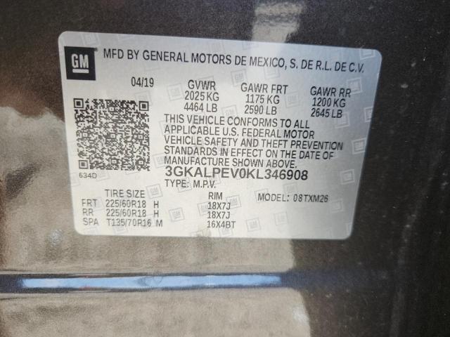 2019 GMC TERRAIN SL 3GKALPEV0KL346908
