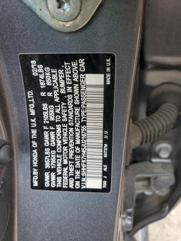 2018 HONDA CIVIC SPOR SHHFK7H45JU216755