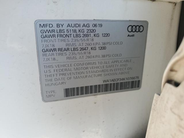 2019 AUDI Q3 PREMIUM WA1AECF34K1076675