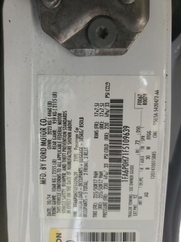 2015 FORD FUSION SE - 1FA6P0H71F5109639