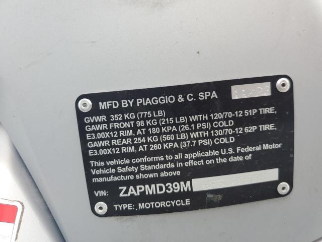 2023 VESPA GTS/SEI GI ZAPMD39M6P5300098