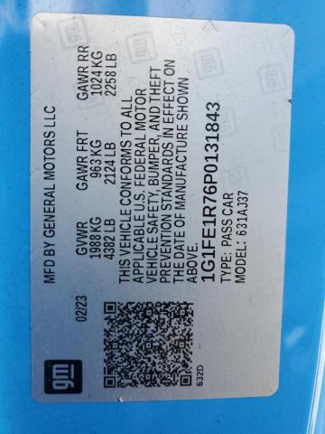 2023 CHEVROLET CAMARO LT1 1G1FE1R76P0131843