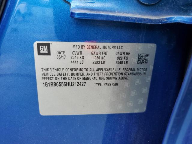 2017 CHEVROLET VOLT PREMI - 1G1RB6S56HU212427