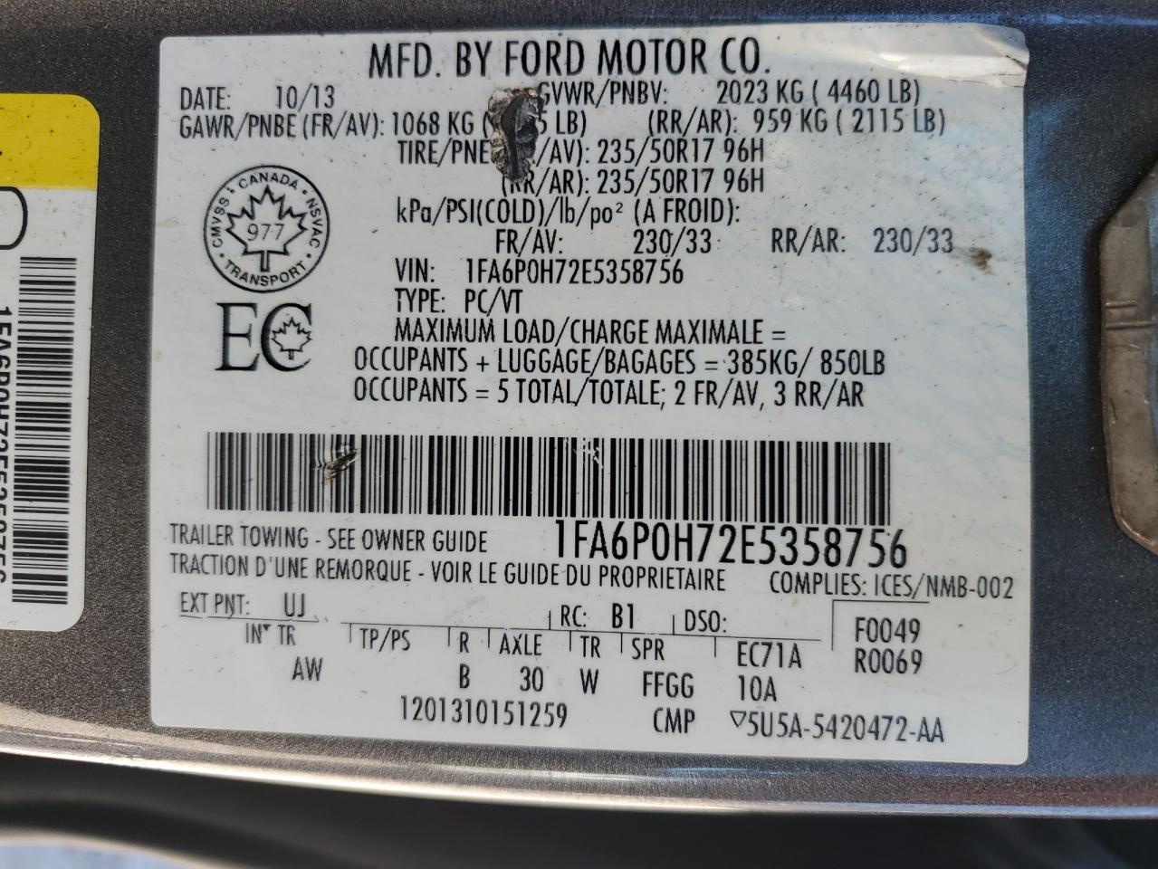 FORD FUSION SE