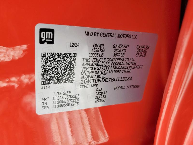 2025 GMC HUMMER SUV 2X 1GKT0NDE7SU113184
