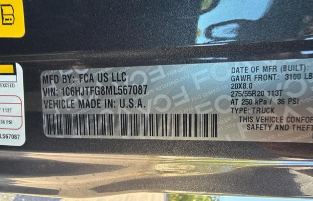 2021 JEEP GLADIATOR 1C6HJTFG8ML567087
