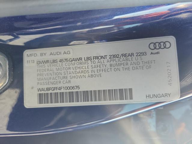 2015 AUDI A3 PREMIUM WAUBFGFF4F1000675