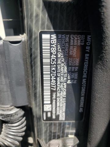 2019 BMW I3 REX WBY8P4C51K7D44977