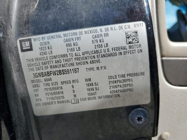 2011 CHEVROLET HHR LT - 3GNBABFW2BS591187