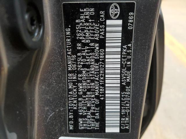 2017 TOYOTA CAMRY LE - 4T1BF1FK2HU271860