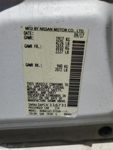 2018 NISSAN ALTIMA 2.5 - 1N4AL3AP5JC116731