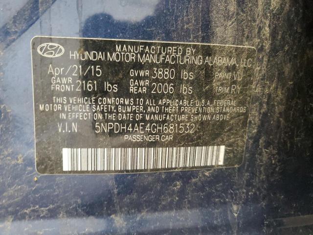 2016 HYUNDAI ELANTRA SE - 5NPDH4AE4GH681532