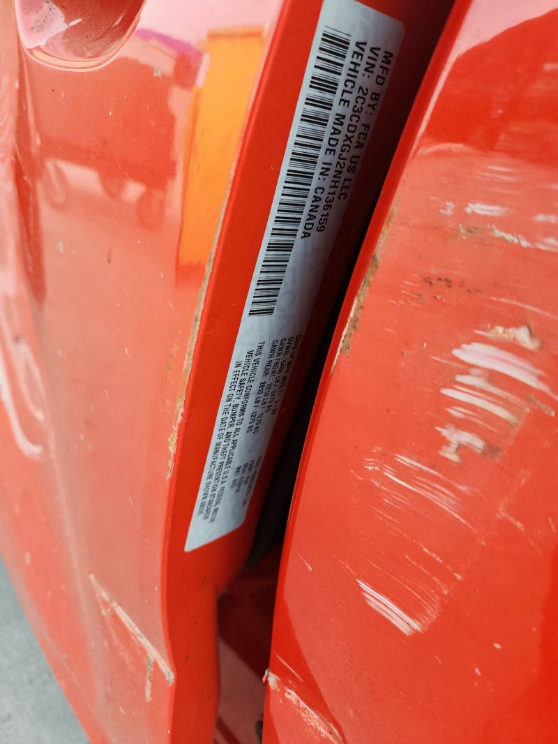 2022 DODGE CHARGER SC 2C3CDXGJ2NH136159