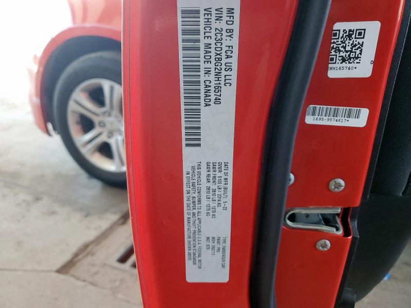 2022 DODGE CHARGER SX 2C3CDXBG2NH165740