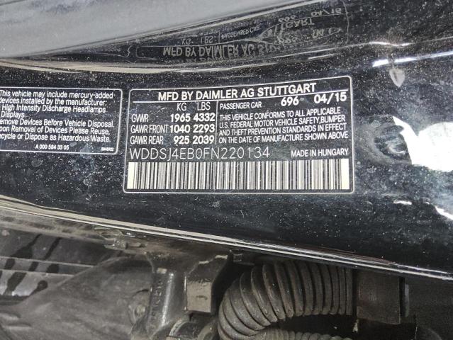 2015 MERCEDES-BENZ CLA 250 WDDSJ4EB0FN220134