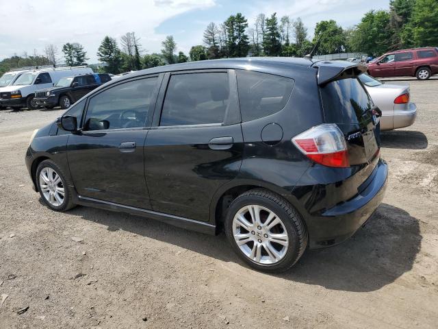 HONDA FIT SPORT 2010 black hatchbac gas JHMGE8H45AC027506 photo #3