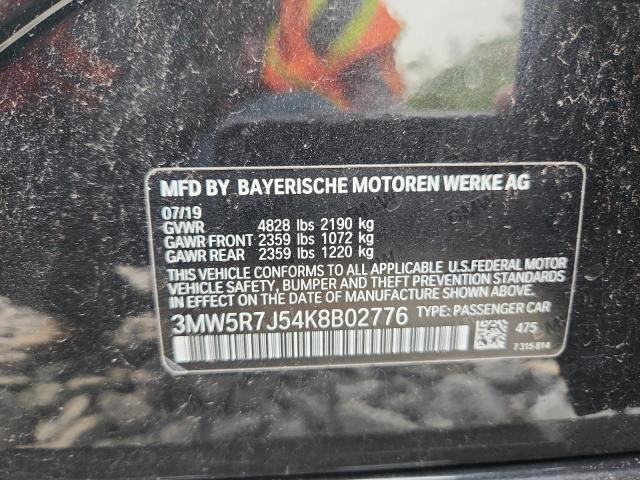2019 BMW 330XI 3MW5R7J54K8B02776