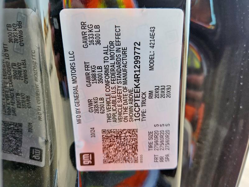 2024 CHEVROLET COLORADO T 1GCPTEEK4R1299772