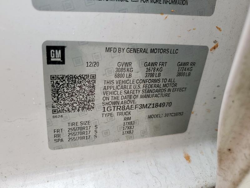 2021 GMC SIERRA C15 - 1GTR8AEF3MZ184970