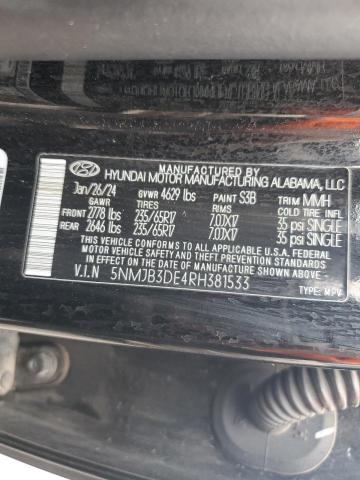 2024 HYUNDAI TUCSON SEL 5NMJB3DE4RH381533