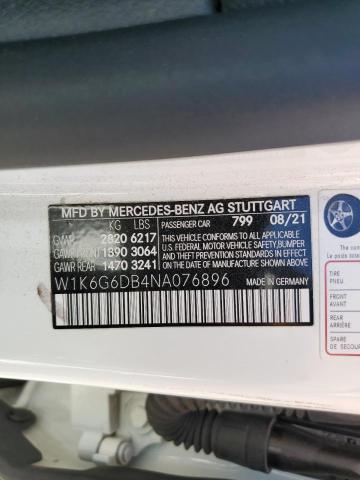 2022 MERCEDES-BENZ S 500 4MATIC #3292313296