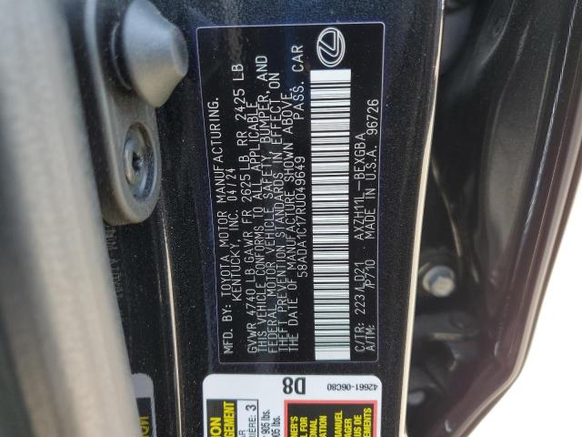 2024 LEXUS ES 300H BA 58ADA1C17RU049649