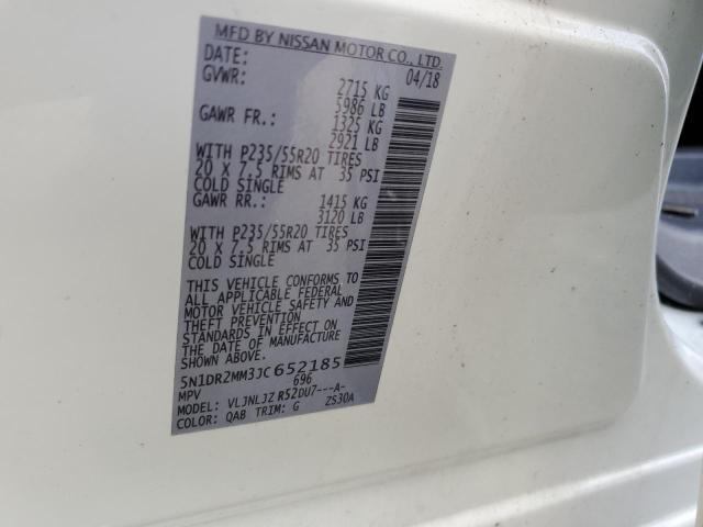2018 NISSAN PATHFINDER - 5N1DR2MM3JC652185