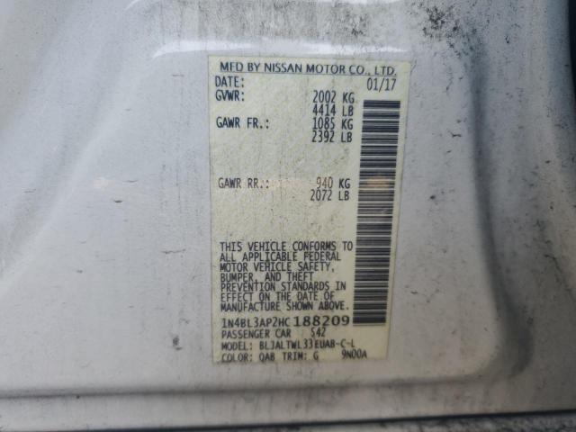 2017 NISSAN ALTIMA 3.5 1N4BL3AP2HC188209