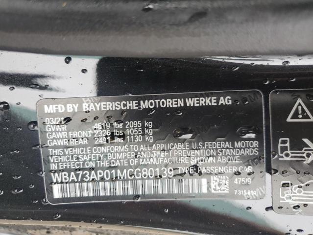 2021 BMW 430XI - WBA73AP01MCG80139