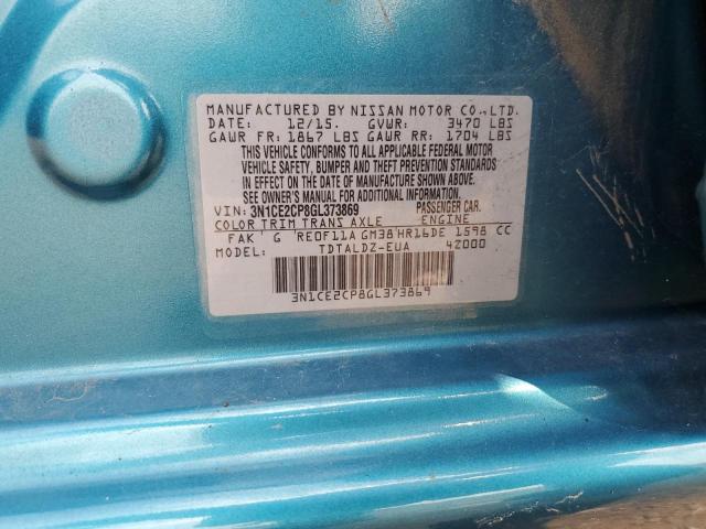 2016 NISSAN VERSA NOTE 3N1CE2CP8GL373869