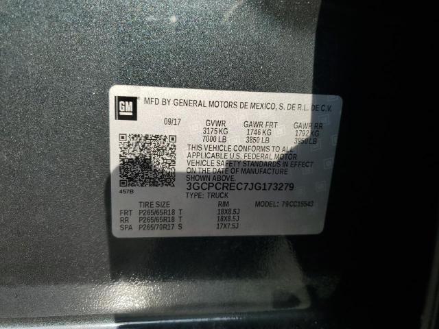 2018 CHEVROLET SILVERADO - 3GCPCREC7JG173279
