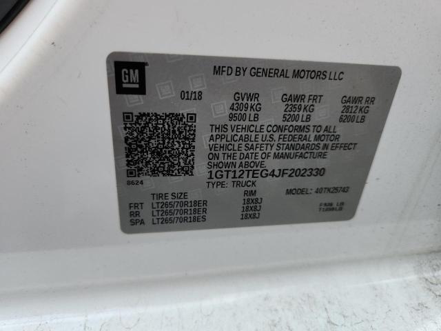 2018 GMC SIERRA K25 1GT12TEG4JF202330