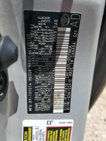 2013 TOYOTA COROLLA BA - 2T1BU4EE6DC972559