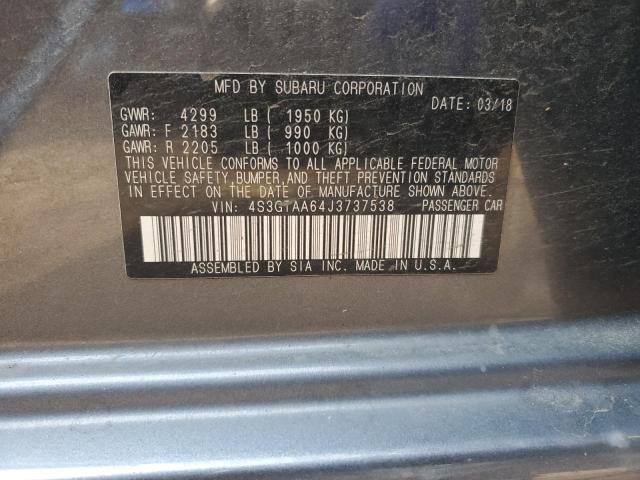 2018 SUBARU IMPREZA - 4S3GTAA64J3737538