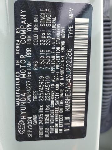 2025 HYUNDAI KONA LIMIT KM8HE3A34SU222286