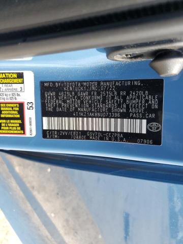 2022 TOYOTA CAMRY TRD 4T1KZ1AK8NU071396