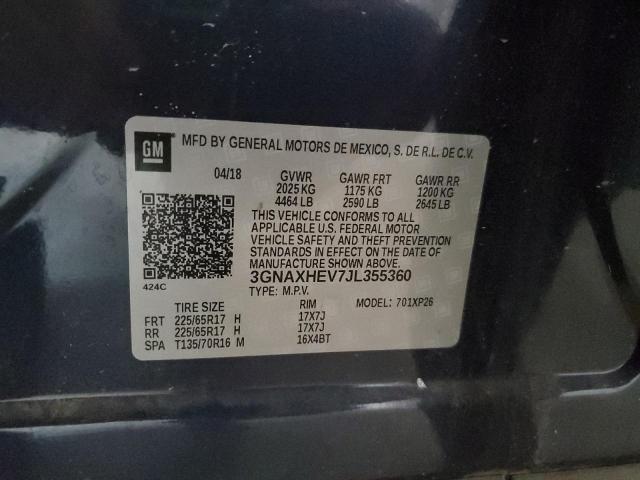 2018 CHEVROLET EQUINOX LS 3GNAXHEV7JL355360