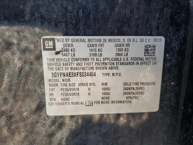 2015 CADILLAC SRX 3GYFNAE3XFS634464